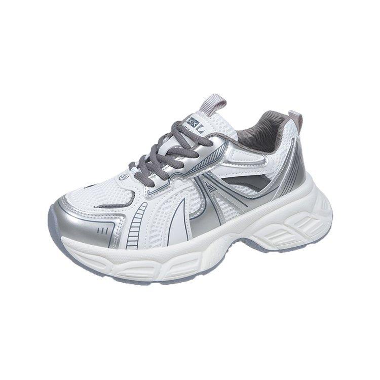 [Yushilai] College style thick-soled muffin dad shoes women's 2025 spring new fashion casual versatile single shoes