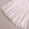 Sweet Mori Style Cotton Linen Embroidered Vest with Side Slit and Tie-Up Design