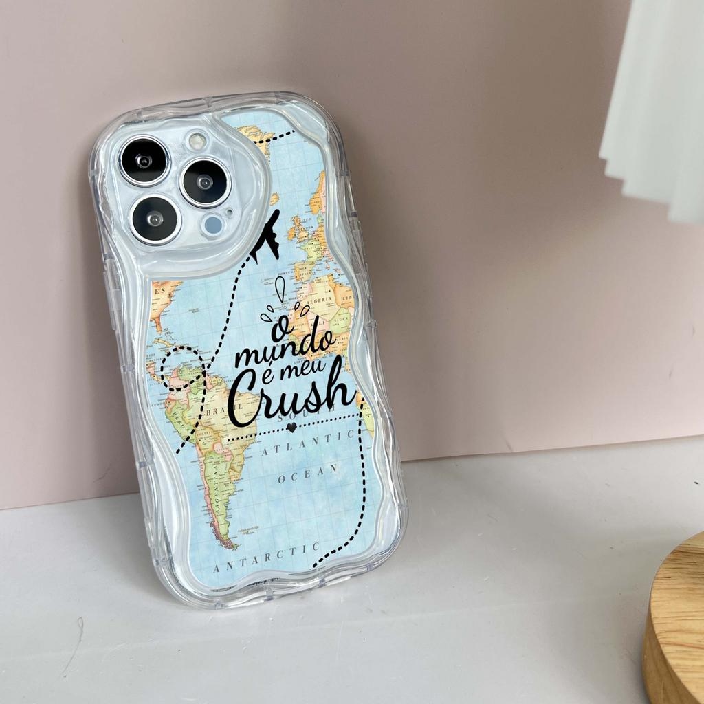 Ae89 Map aircraft trajectory Protective Phone Cases for Apple iPhone 16 15 14 13 Pro Max 11 12 mini XR 7 8 6s Plus XS Max SE Wave TPU Back Cover