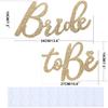 Bride to Be Felt Sign for Backdrop - Glitter Champagne Bride to Be Signs Felt Letters for Bachelorette Party Decorations Welcome to Bridal Shower