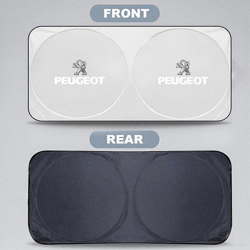 2026 Hot Car Sticker Car Windshield Sunshade Auto Interior Anti-sunburn Cloth Accessories For Peugeot 307 308 3008 207 208 4008