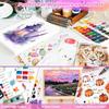 128 Sheets Watercolor Paper Easter Basket Stuffers 8.5x11 Cold Pr Water Color Paper 140lb 300gsm Artist Sketch Easel Acrylic Pa