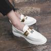 Men Brand Wedding Men Shoes Formal Shoes Patent Leather Shiny White Loafers Tassel Leather Shoes Men Elegant Italian Party Shoes