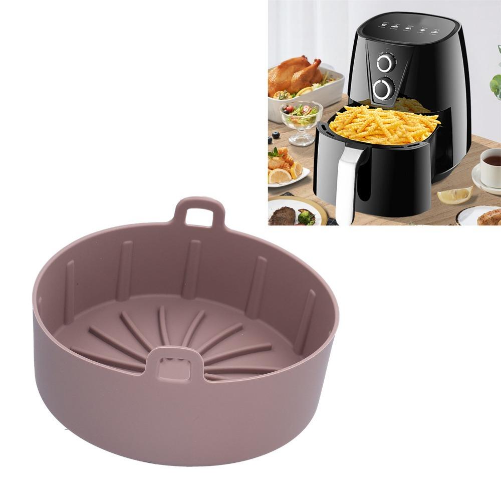 

Reusable Silicone Pot Silicone Fryer Tray Bakeware Accessory Fryer Basket Baking and Frying кавовий