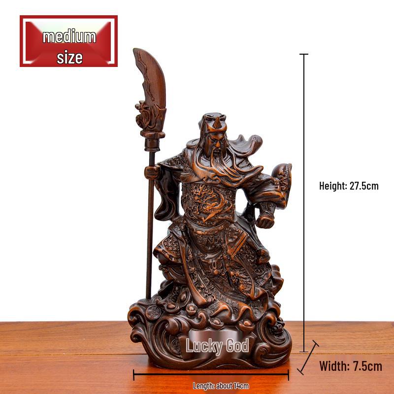 

Статуя Гуань Гуна, що приносить багатство: Статуетка Войовничого Бога для Домашнього або Офісного Декору