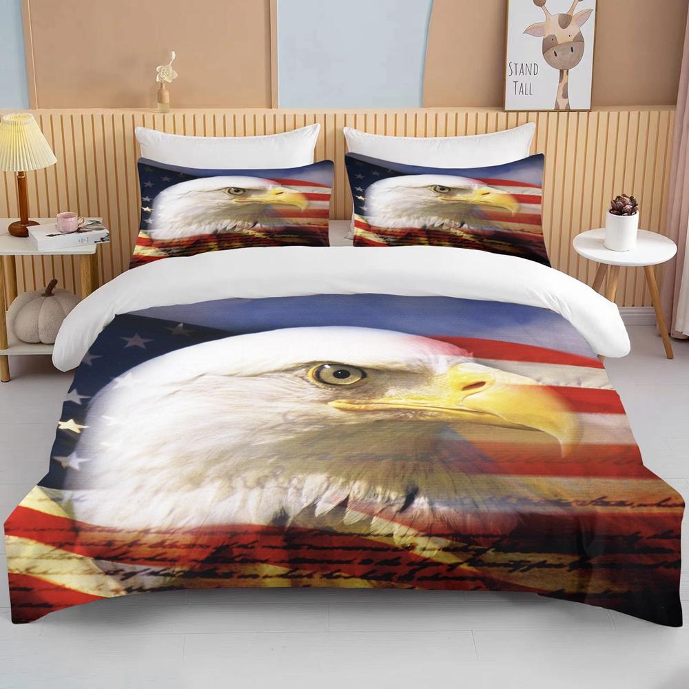 10 Sizes Male Eagle Bedding Set Duvet Cover Bed Set Quilt Cover Pillowcase King Queen Size Bedding Set For Child Gift