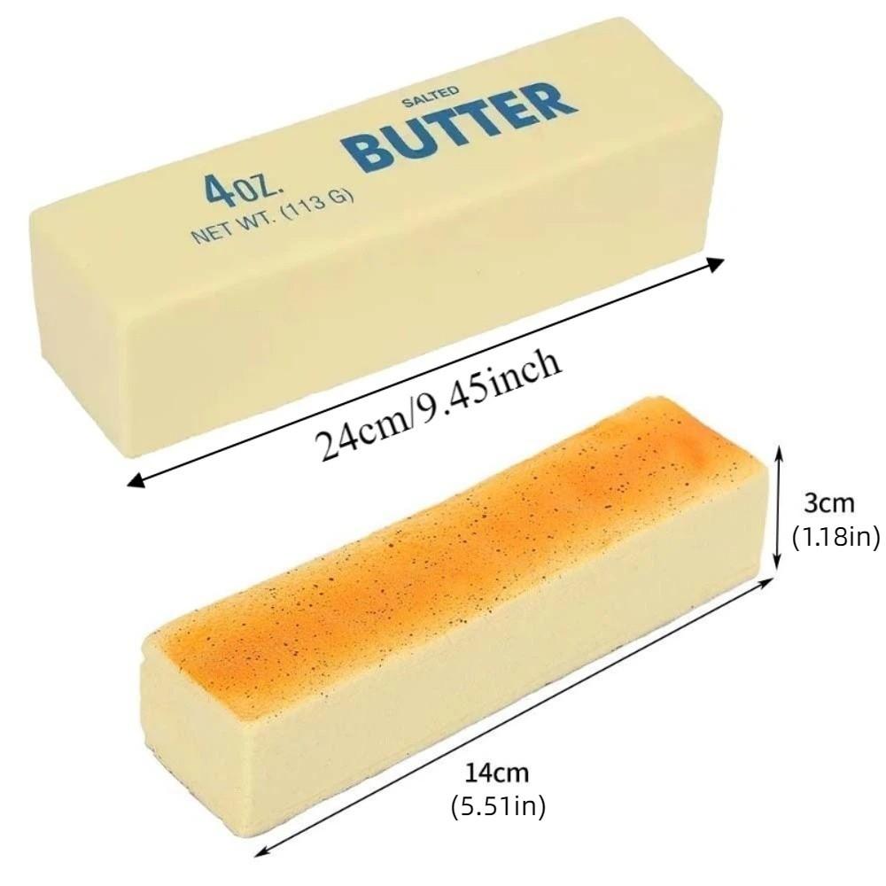 Release Hand Big Butter Stick Squeezing Toy Sensory Realistic Cheesecake Bars For Adult