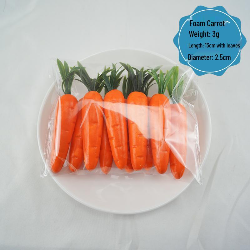 Plastik Rettich und Karotte Künstliches Gemüse Ausstellungsmodell für Bildung und Dekoration