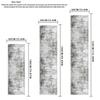 Modern Luxury Thin Runner Rug Easy-Care Anti Slip Bedside Corridor Balcony Floor Mat Home Decor
