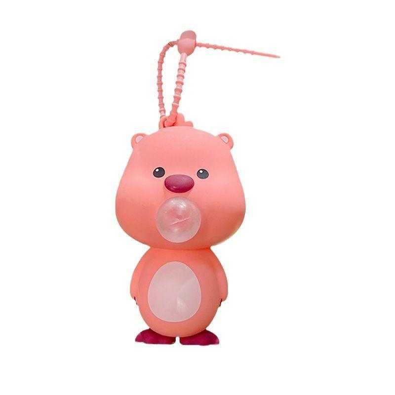

Cute Cartoon Squeeze Stress Relief Toy Keychain Soft Silicone Pop Bubble Fidget Toy Portable Keyring Accessory for Kids Adults One Size розовый