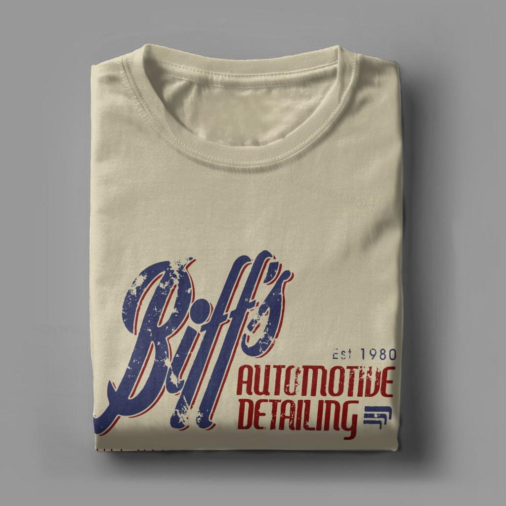 Auto Detailing T-Shirts Men Time Travel Movie BTTF Tee Shirt Manga Tops T Shirts Graphic Printed Clothes