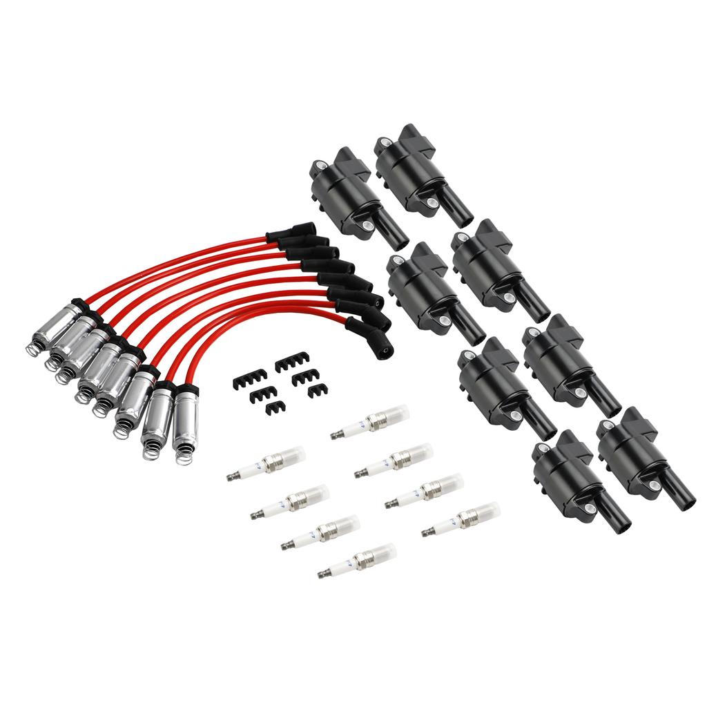 8x Bobină de aprindere + Bujie + Cablu UF414 Pentru GMC Silverado 1500 Tahoe 5.3L