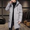 2026 Men's Korean-Style Mid-Length Thickened Winter Cotton Coat