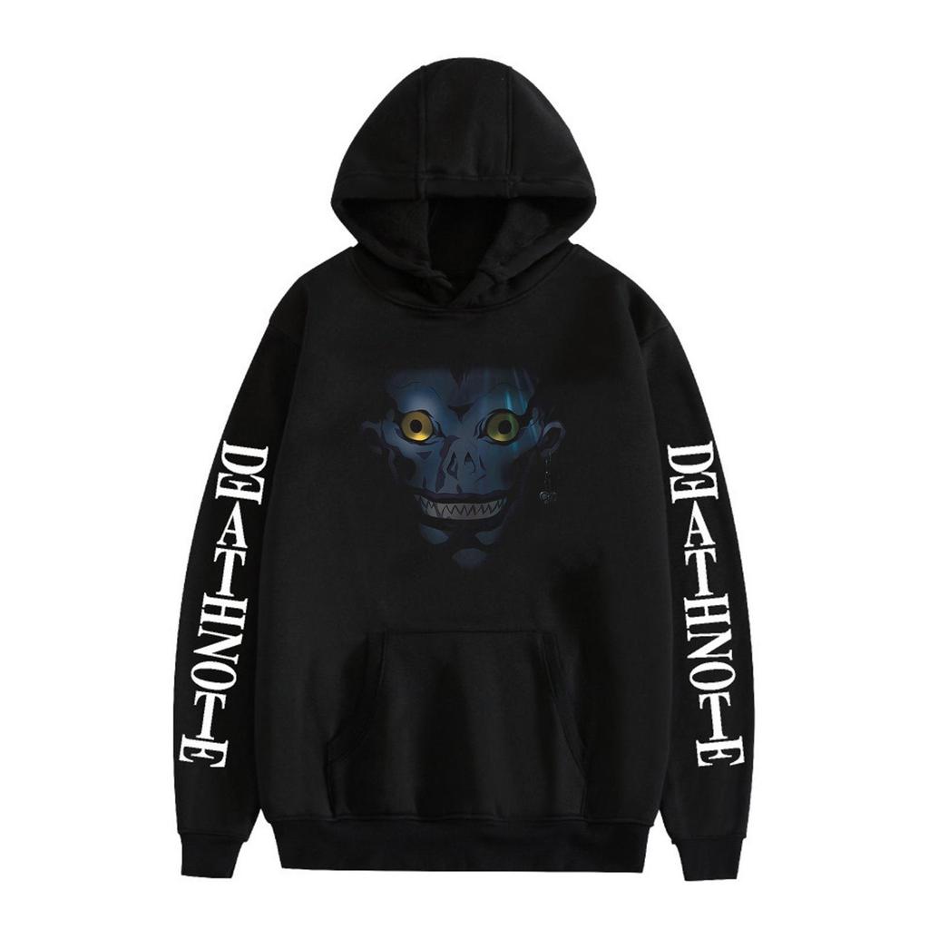Death Note Print Unisex Hoodie - Loose Fit, European Size Sweatshirt