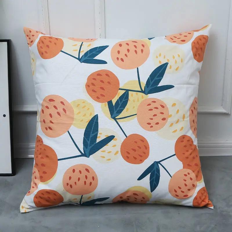 Floral Series Printing Pattern Decoration Home Pillowcase Square Office Cushion Cover