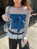 Women's Spring Floral Sheer Slim Long Sleeve T-shirt
