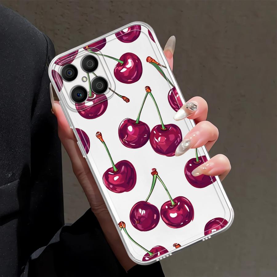 

Мягкий чехол для телефона для Honor X9a X8 X8b 90 Lite X7b X8a X9b Фрукты Вишня Honor 90