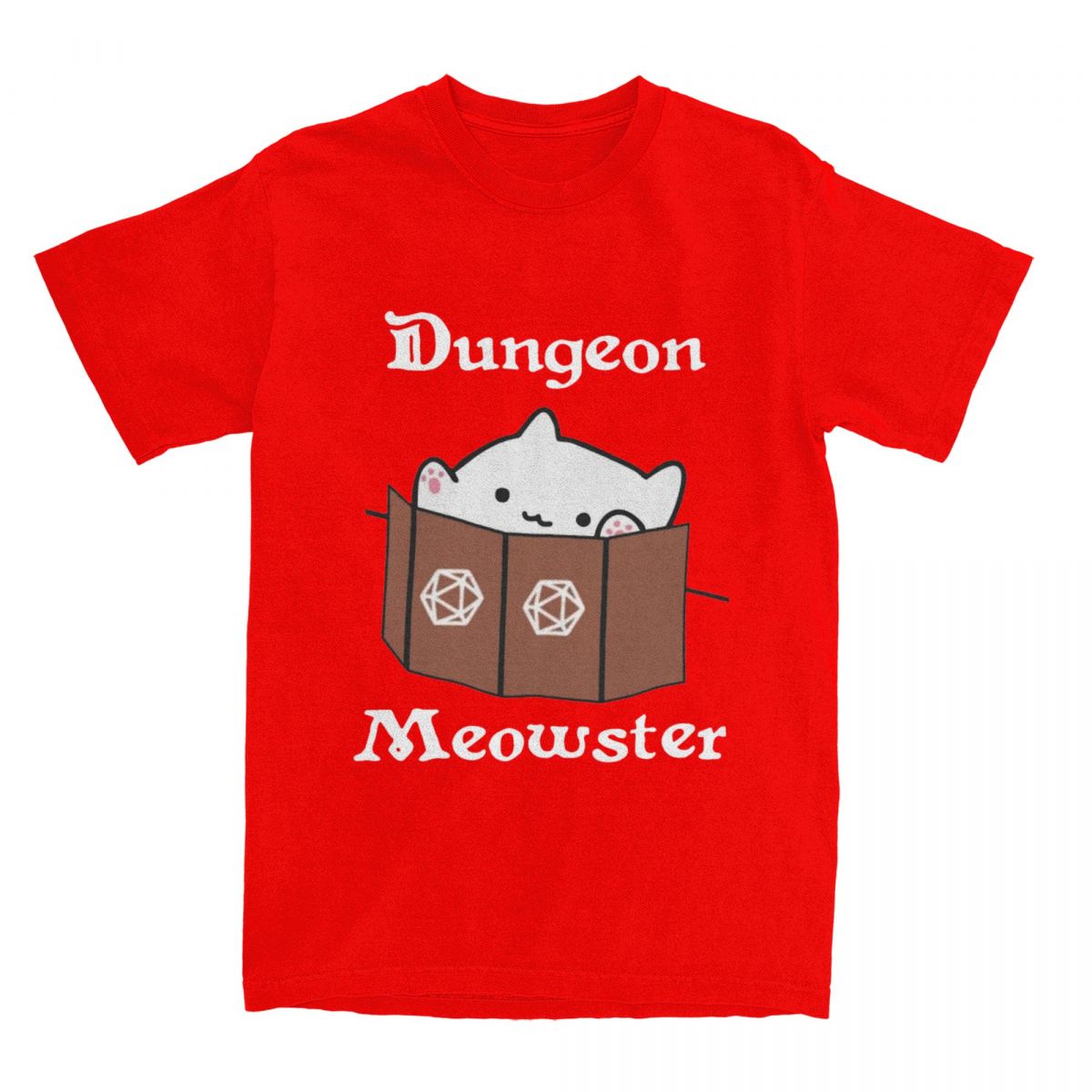 Dungeon And Dragon Meowster Men Women T Shirts Apparel Funny Tees T-Shirt Pure Cotton Birthday Gift Clothing S