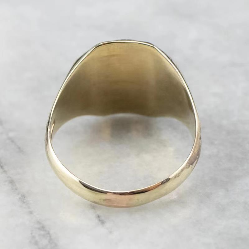 New Wish Hot-selling Jewelry, European and American Fashion Retro Engraved Character Women's Ring