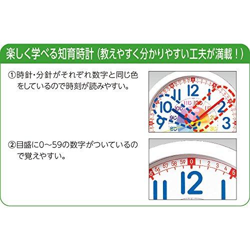 Seiko Clock Wall Clock Educational Analog White KX617W White