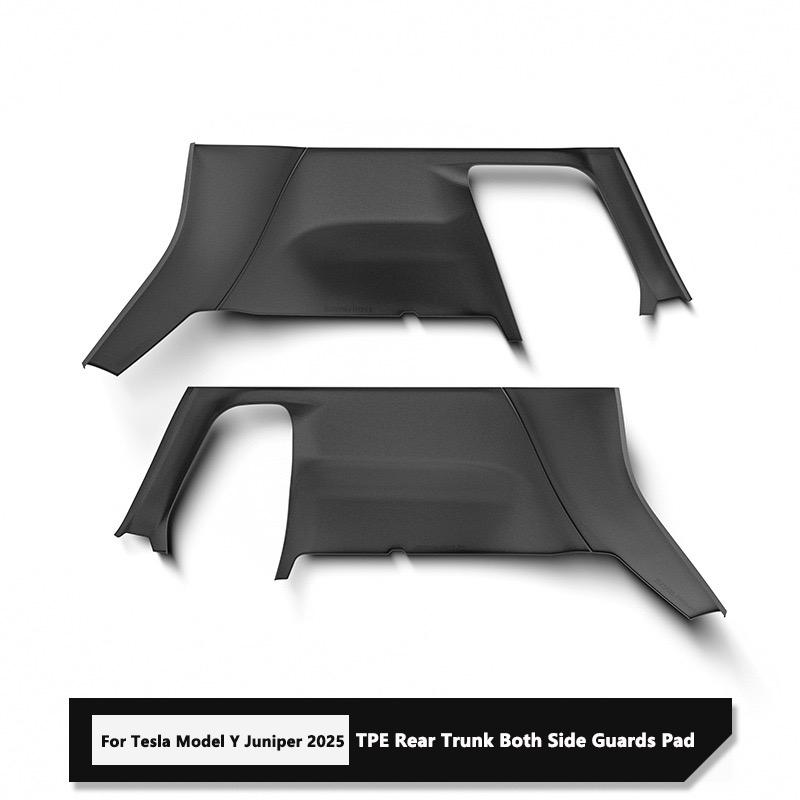 For Tesla Model Y Juniper 2025 Rear Trunk Mats Full Coverage Trunk Cover Seat Backrest Protective Pad Cargo Liner Anti Dirty Mat