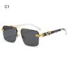 Fashion Rimless Sunglasses Square Women Retro Men Gradient Sun Glasses Brand Designer Eyewear UV400 Shades Oculos Female