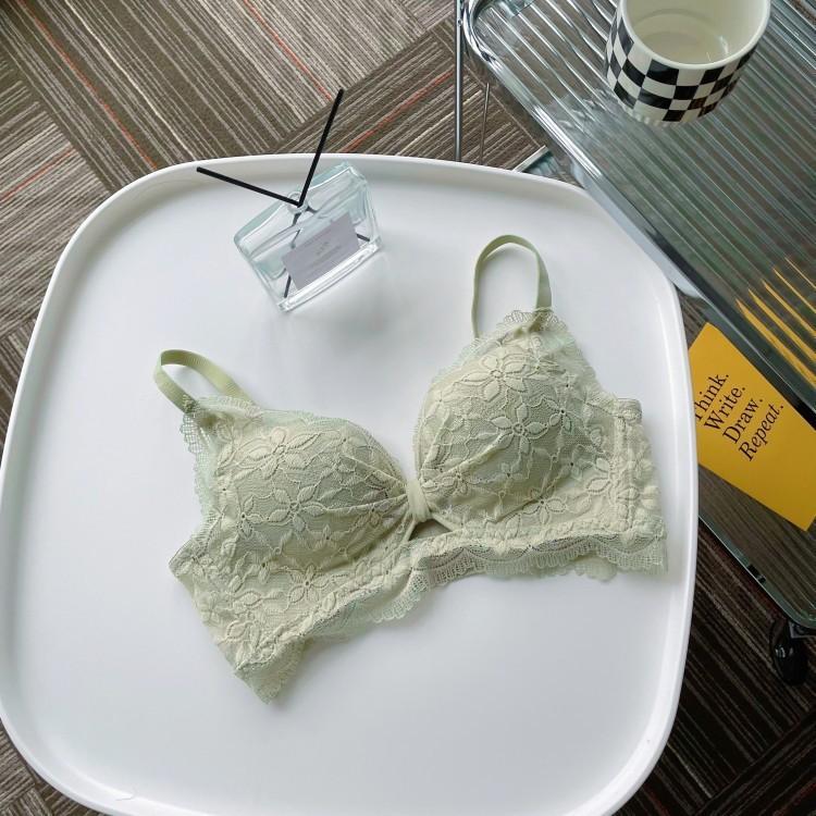 Bra Tone Lace Underwear Female Small Breasts Gathered Adjusted Vice Breasts Without Steel Ring Bra