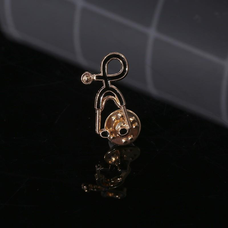 Broche de Estetoscopio de Doctor de Dibujos Animados - Joyería Creativa Europea y Americana