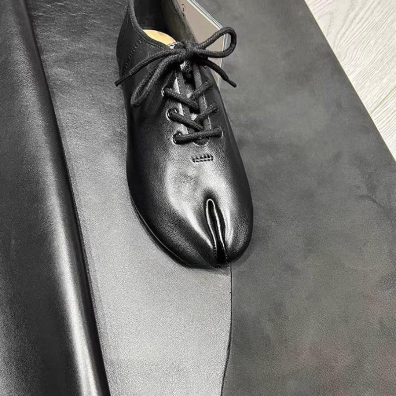 Single Shoes, Women's Shoes, Lace-up Shoes with Split Toes