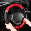 Car Steering Wheel Cover 15 inch/38 cm Soft Fiber Leather  Anti-slip Steering-Wheel Braid Stitch On Wrap With Needle Thread