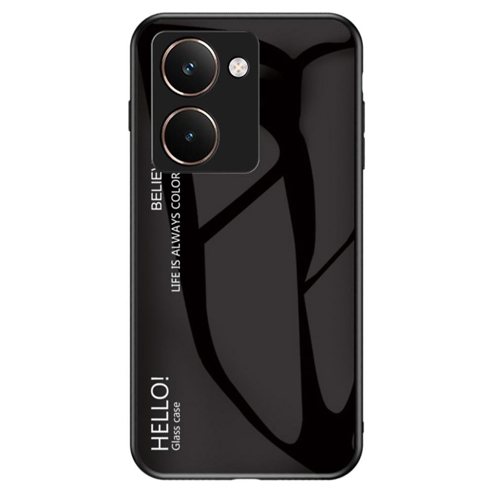 

Для Realme P3 Ultra 5G Чехол Защита от царапин Закаленное стекло+ПК+ТПУ Чехол для телефона Black