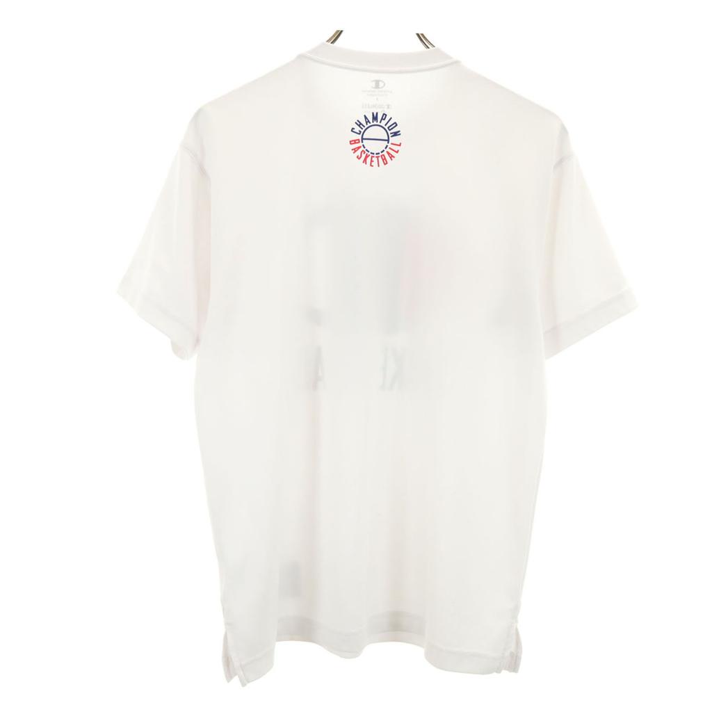 Champion Short sleeve Codorless by polygine T-shirt S white basketball Men's Used