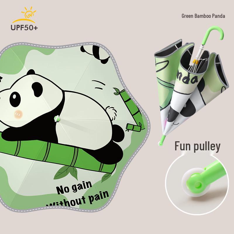 Children's Safe Round-Corner Cartoon Umbrella for Primary School and Kindergarten