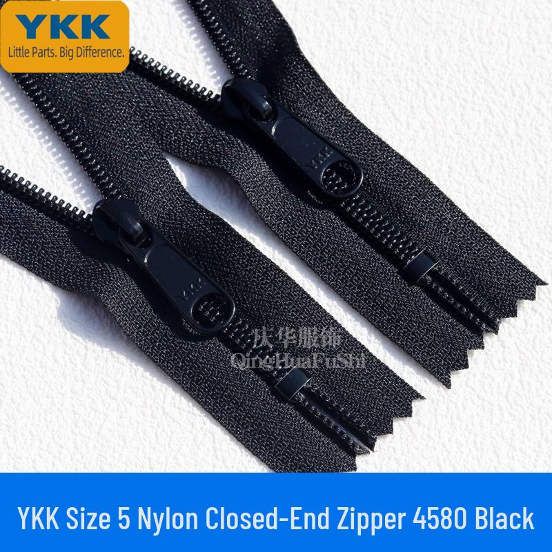 

YKK №. 5 нейлоновых молний для карманов брюк с длинным бегунком без фиксатора - Идеально для официальной одежды и багажа. 22cm One Piece