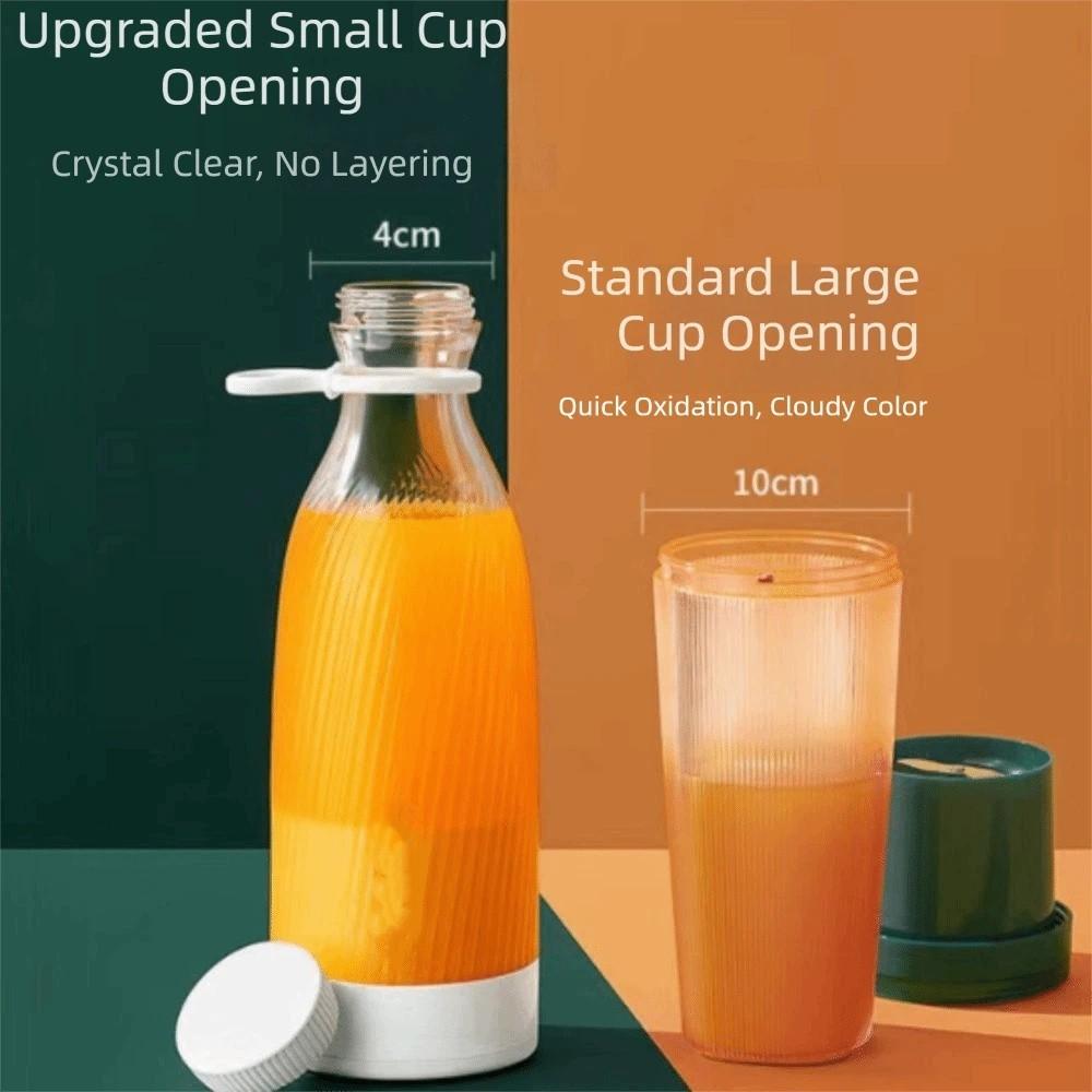 Compact Lightweight Body Fruit Blender Stainless Steel Blades USB Rechargeable Juicer Office Work