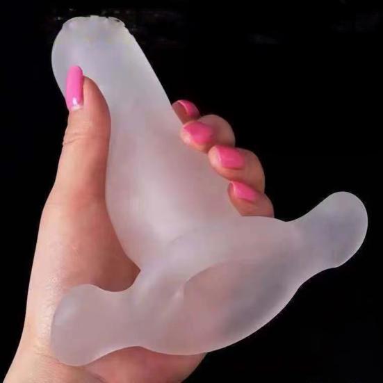 Clear Thickened Dick Sleeve, Reusable Butt Plugs for Men & Women, Waterproof Body Safe Masturbation Dildo Adult Sex Toy
