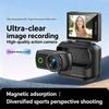 Portable Palm-Sized Action Camera with 2.0in Flip Screen 1080P 4K HD Magnetic Detachable Mini Cam for Day or Night Vlog Shooting