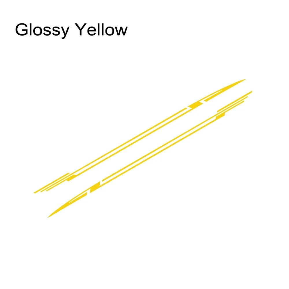 2PCS Car Door Side Skirt Stripes Stickers Z-Shape Sport Styling Vinyl Decals Car Decoration Accessories For Opel Corsa C E F D