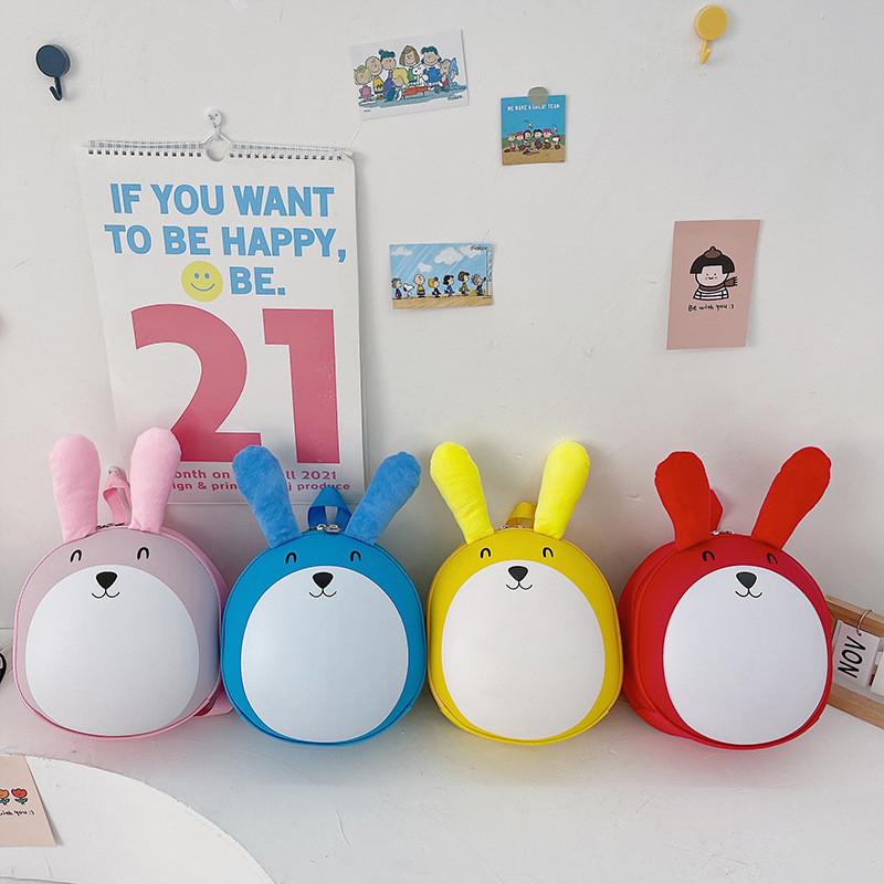 Cute Rabbit With Raised Ears Cartoon Children Casual Backpack For Daily Use