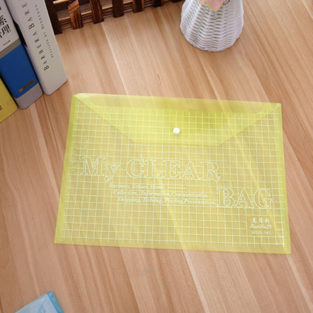 1/5/10 A4 PVC Plastic Document Bag Paper Office Supplies Clear File Folder Bags