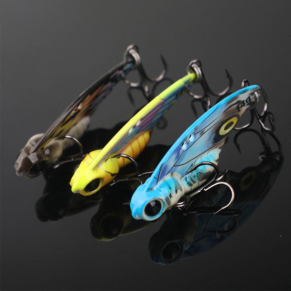 Vibration Spoon Bait 15g/5.5cm Bass Fishing Lure Butterfly Metal VIB Bait Hard Bait for Bass Pike Trout Pesca