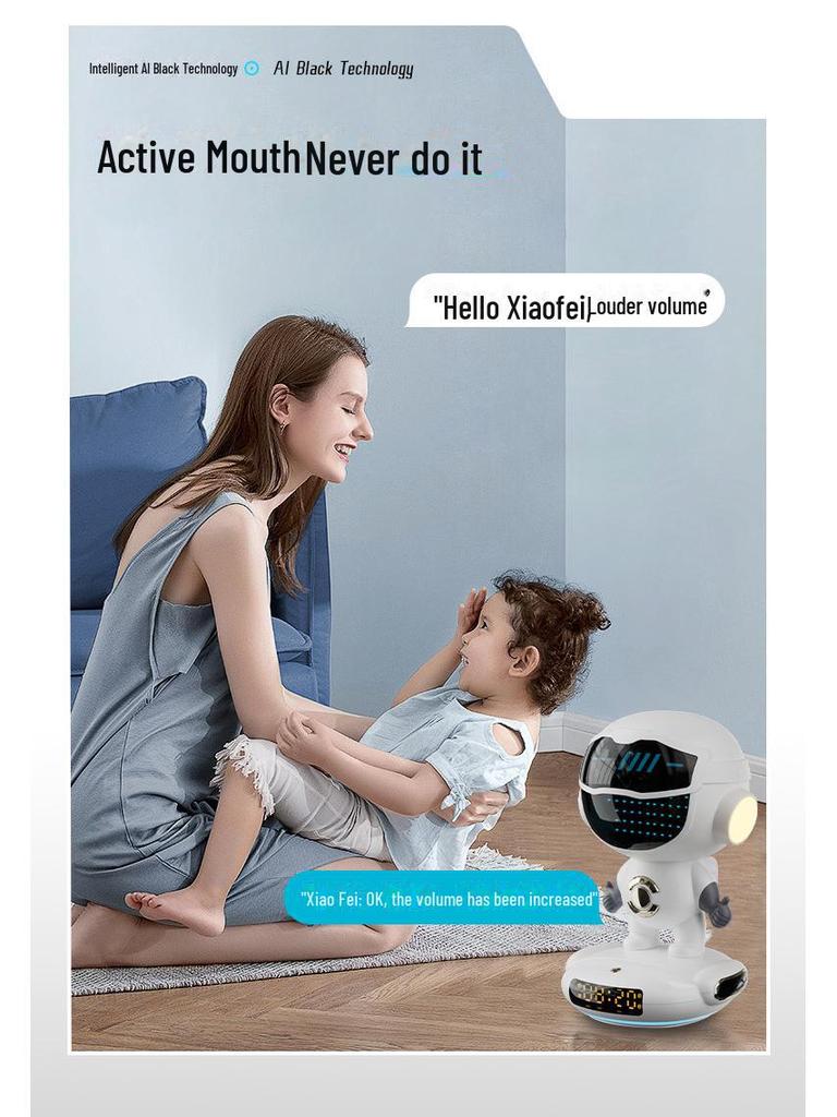 Boxă inteligentă AI DeepSeek M80 Spark & Ceas cu alarmă