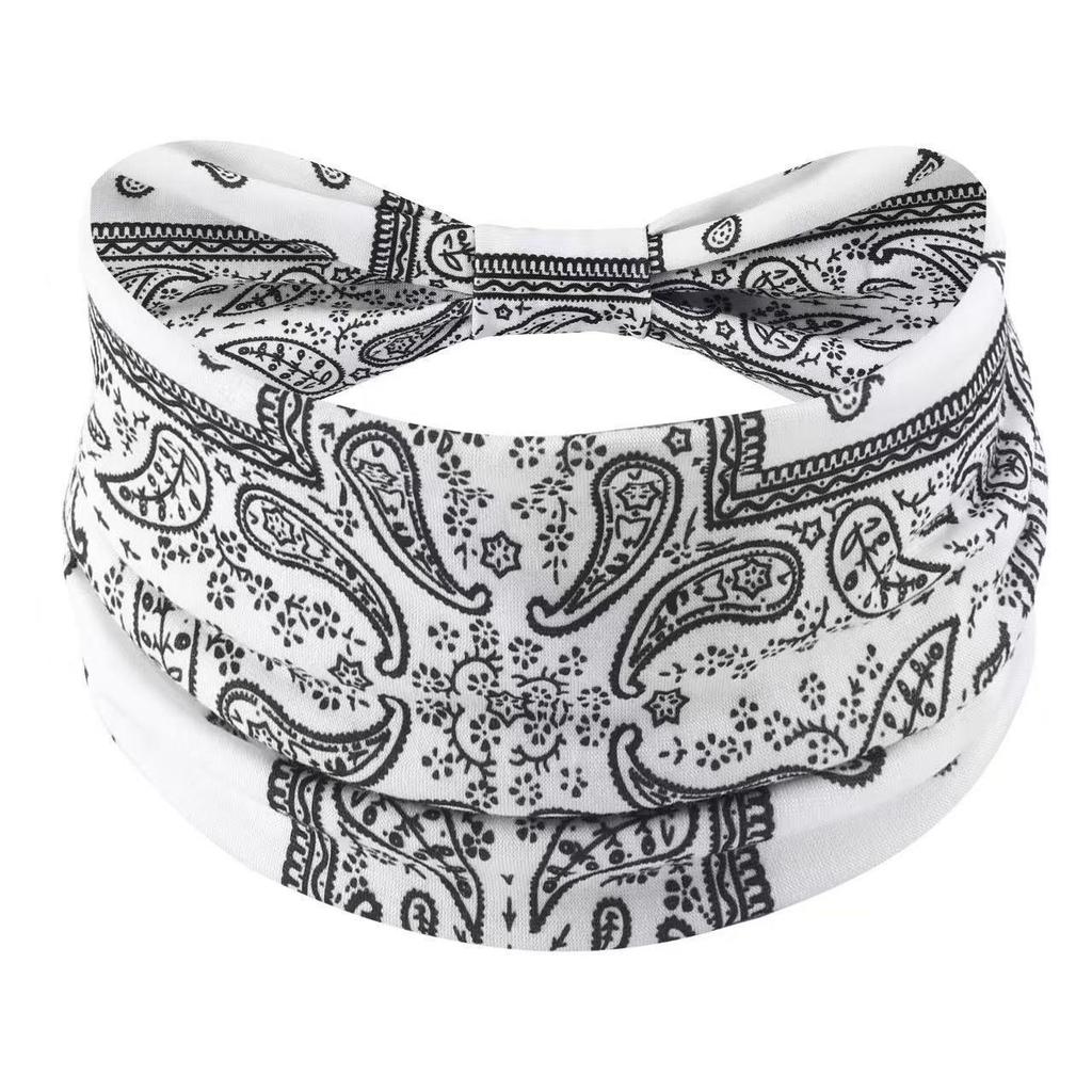 Bohemian Tie-Dye Headscarf: European & American Sport Wide Headband