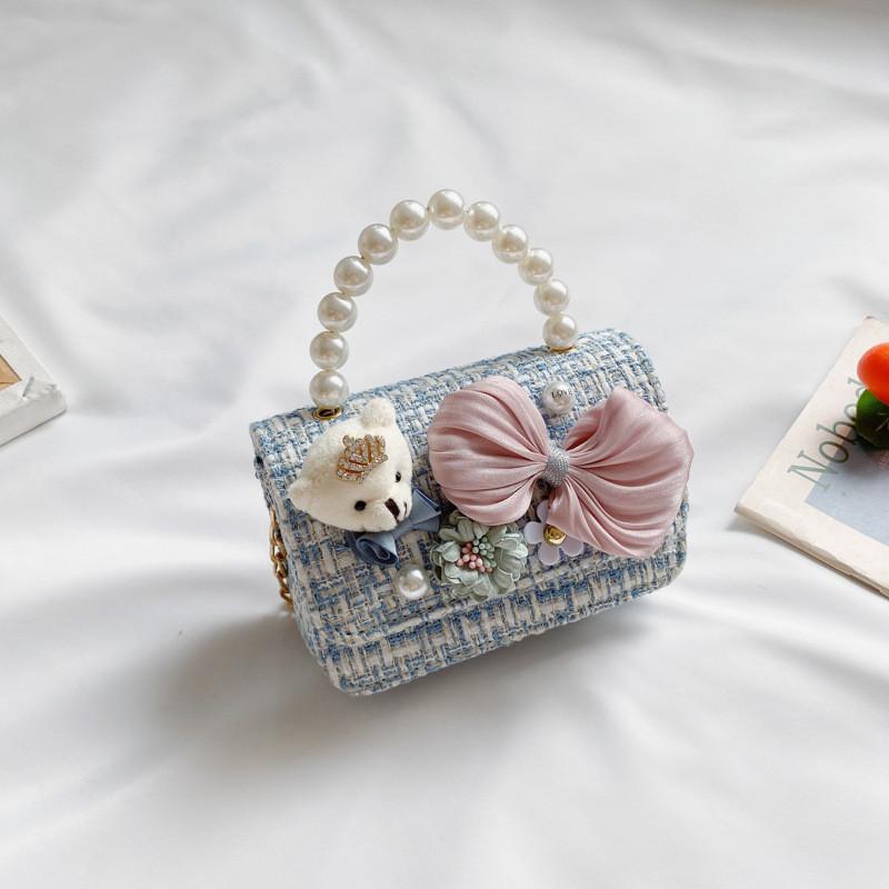 Adorable Korean Style Mini Pearl Children's Purse With Waterproof Features