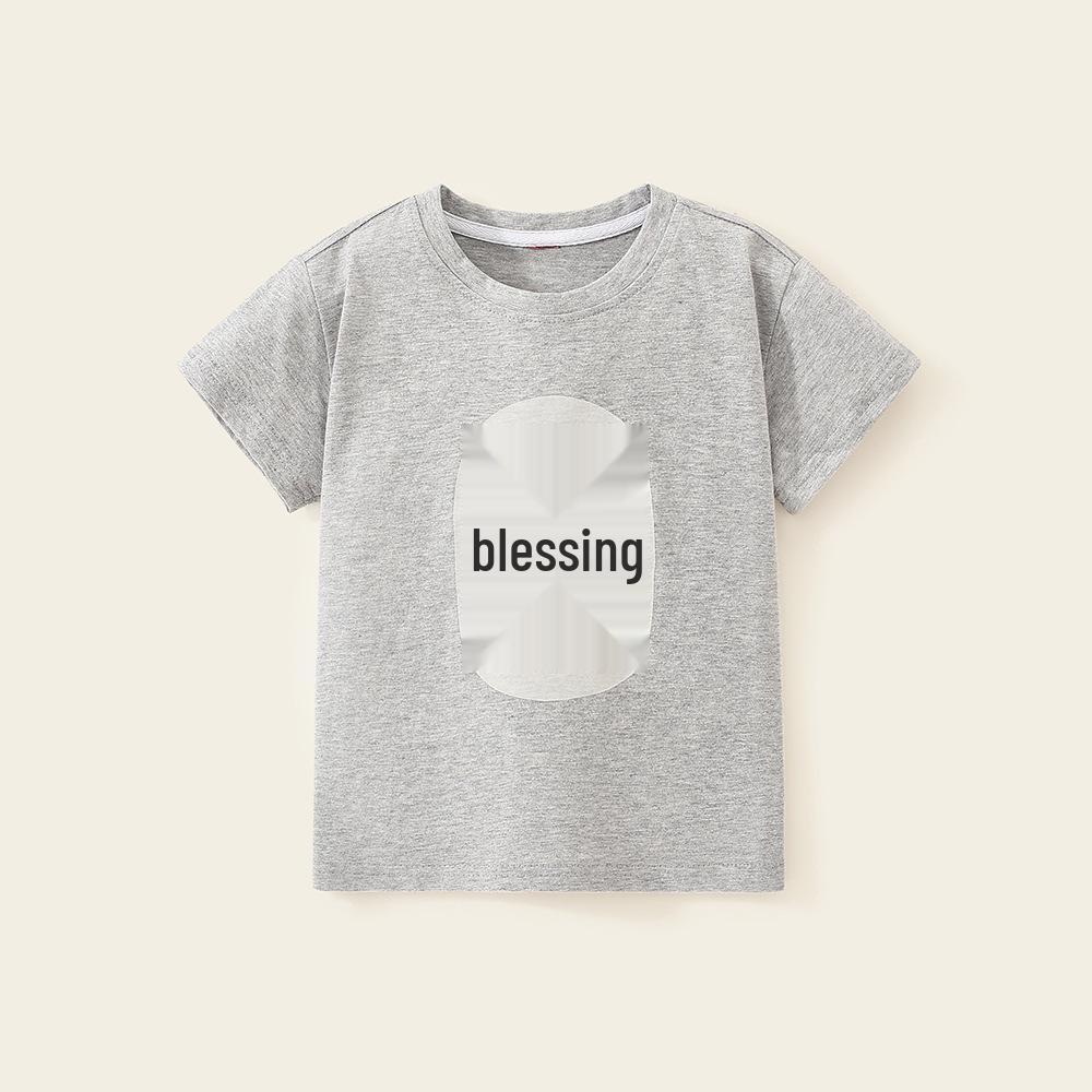 

Летняя футболка 2024 года конфетного цвета с мишкой для детей: Свободный мультяшный топ с коротким рукавом для девочек и мальчиков 130 cm