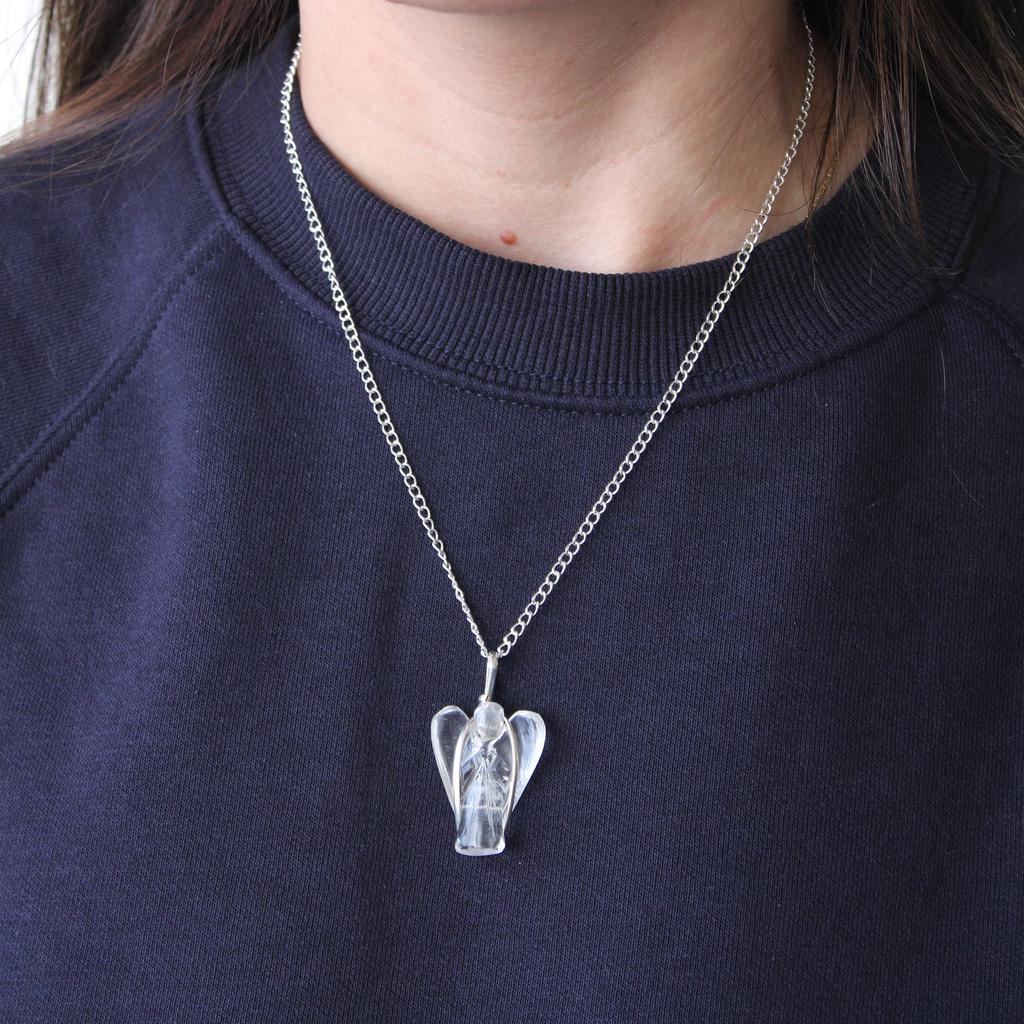 Amethyst Pendant Guardian Angel Crystal