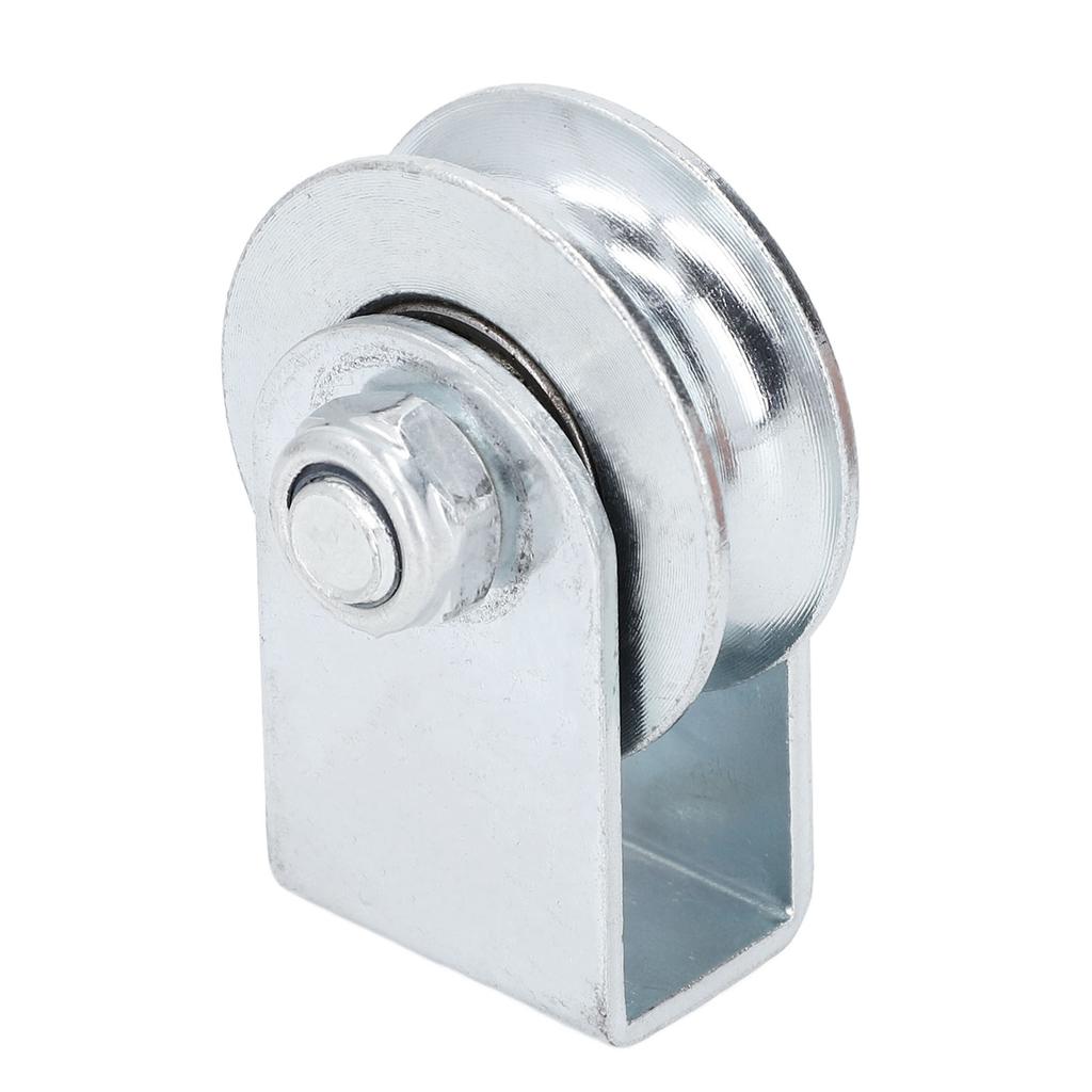 Groove Pulley Wheel U Type Wall Mounted Stainless Steel Rope Block Roller 0.8T Load Bearing 64mm