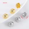5/10Pcs 18K Gold Plated 8.8mm DIY Tassel Earrings Hair Accessories Brass Jellyfish Shape Beads Caps for Jewelry Making Supplies