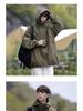 Men's Black Hooded Windproof Jacket: Spring/Autumn Japanese Trendy Loose Fit Mountaineering Workwear
