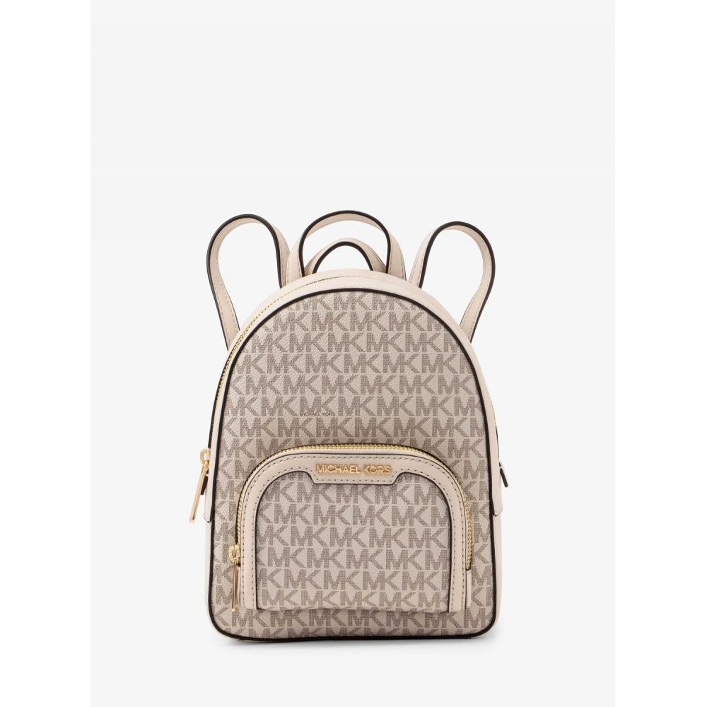 

Michael Kors Jaycee Convertible Zip Pocket Backpack Extra Small Mk Signature 35t2g8tb1b2605 Light Cream Multi F